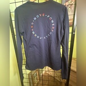 🌟BROOKS🌟 Navy Long Sleeve Shirt with Colorful Patch SIZE S